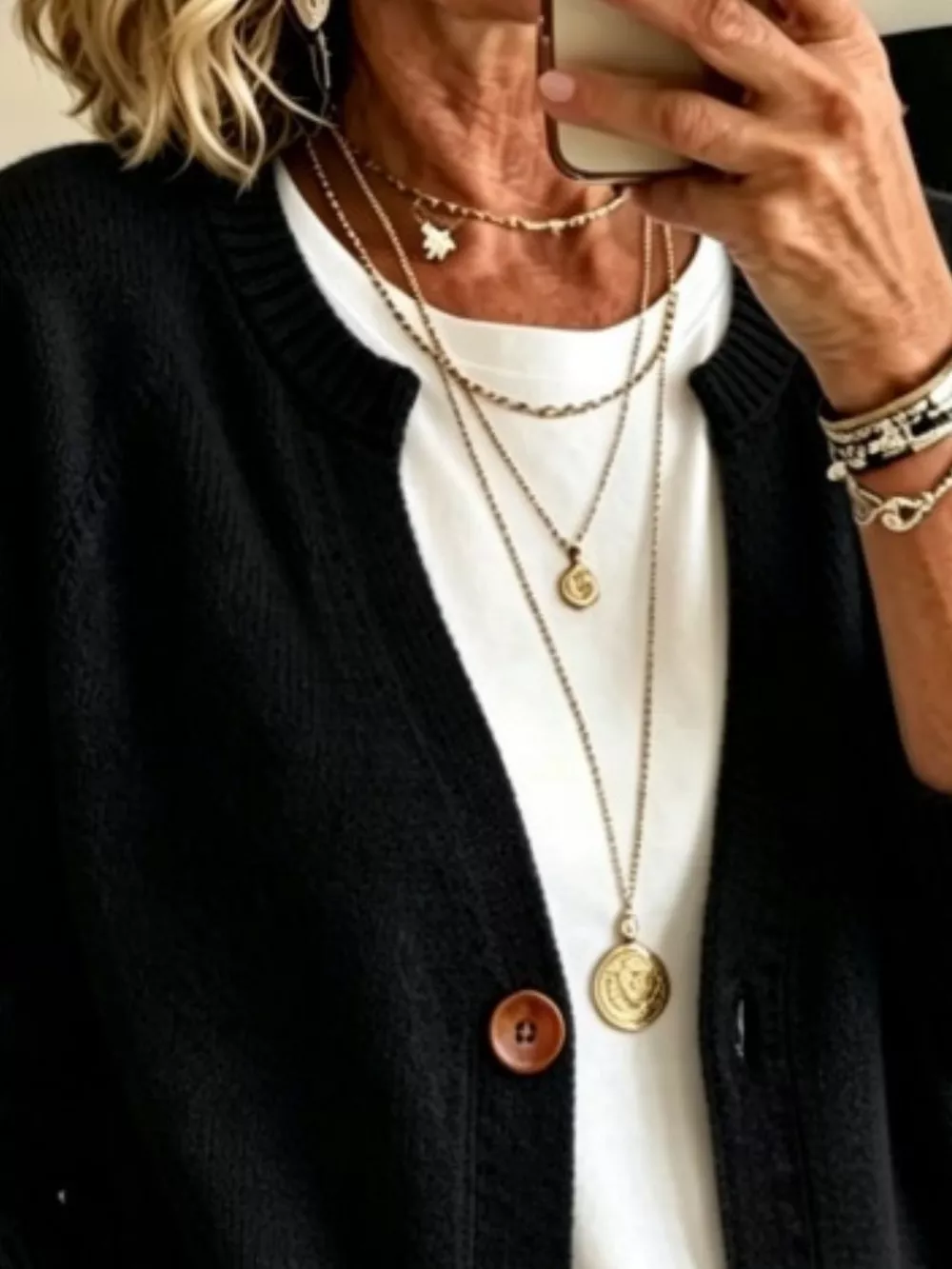 Full Size Button Up Raglan Sleeve Cardigan Plus Size, image 8