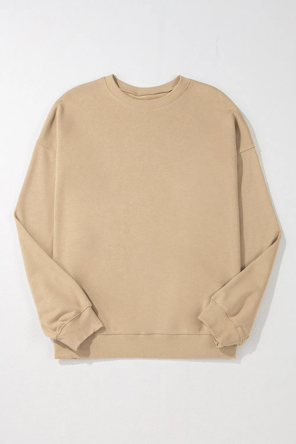 Plus Size Round Neck Long Sleeve Sweatshirt, image 6
