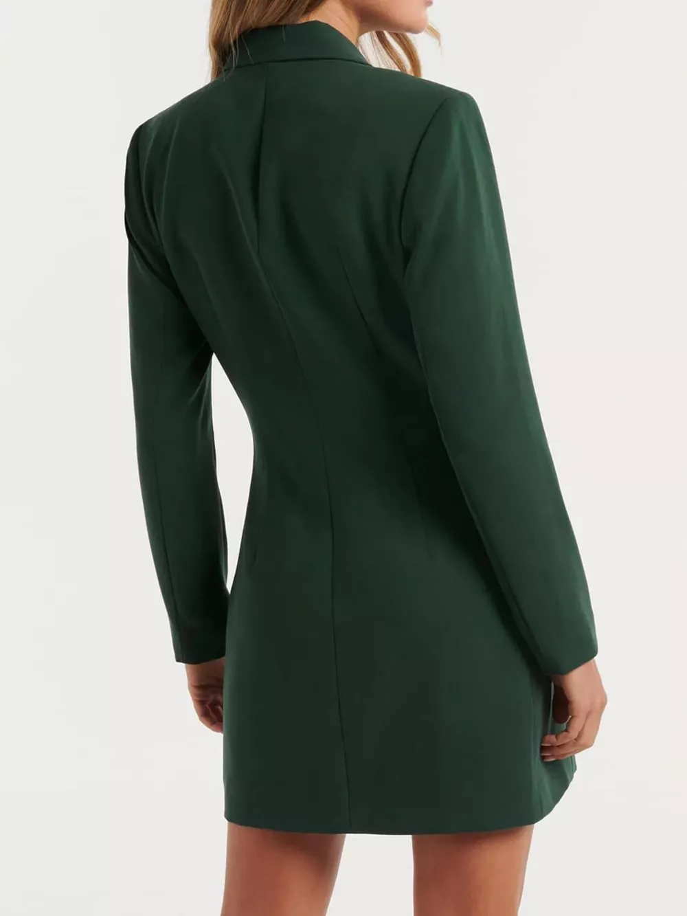 Double-Breasted Long Sleeve Blazer Dress, image 5