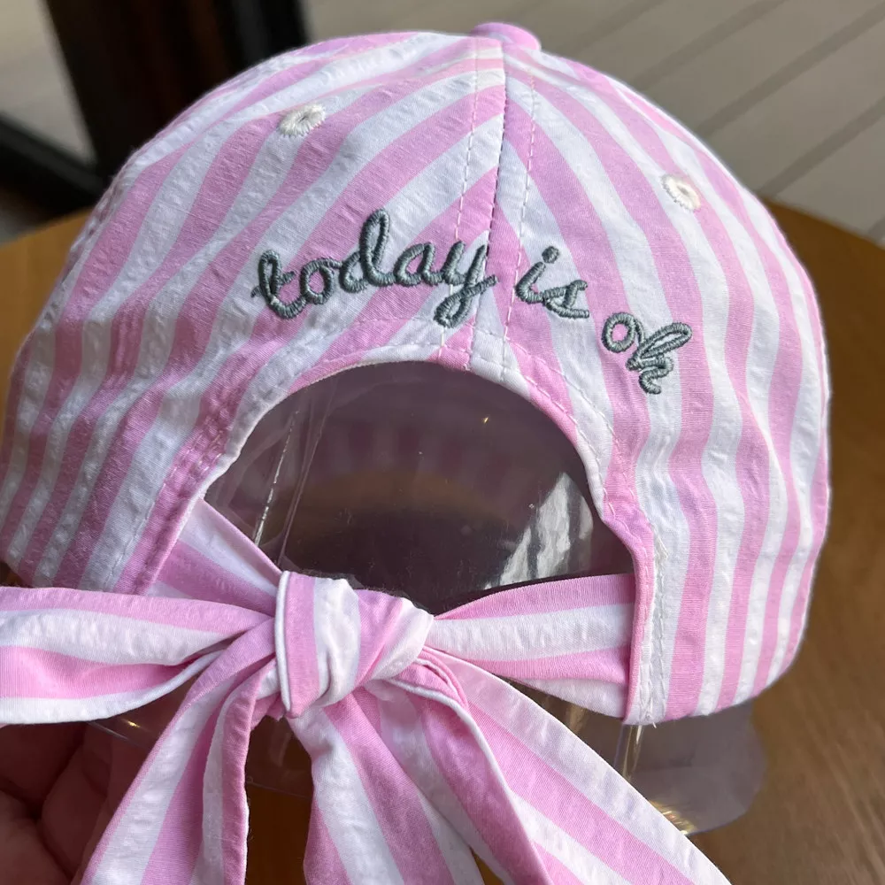 Striped Embroidered Baseball Cap, image 12