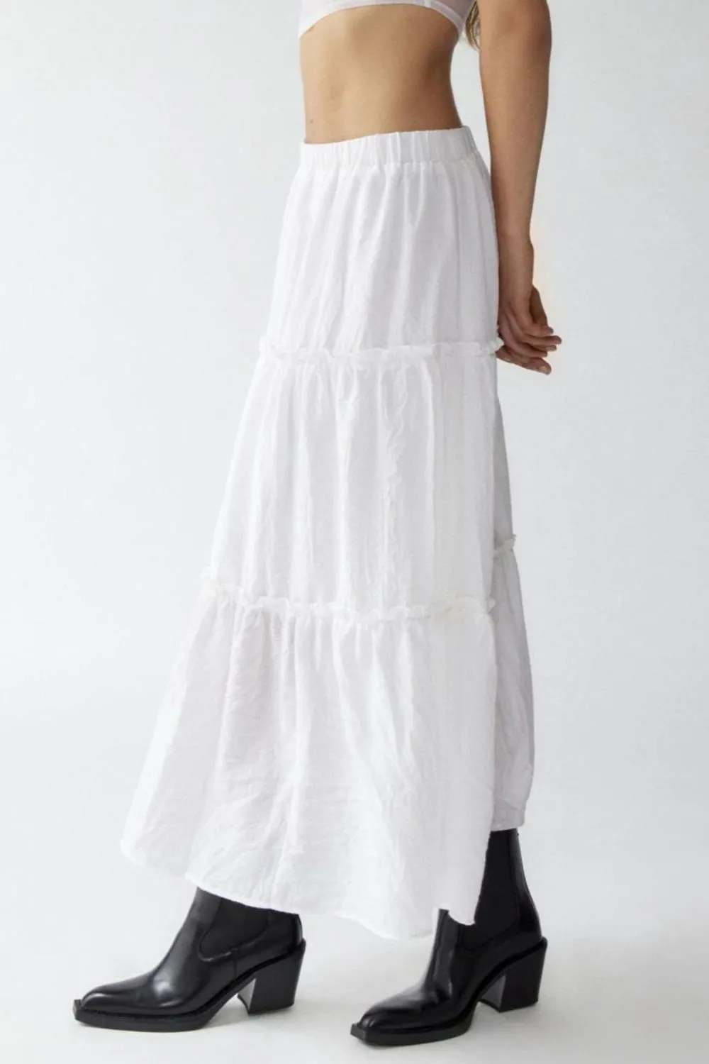 Frill Elastic Waist Skirt, image 5