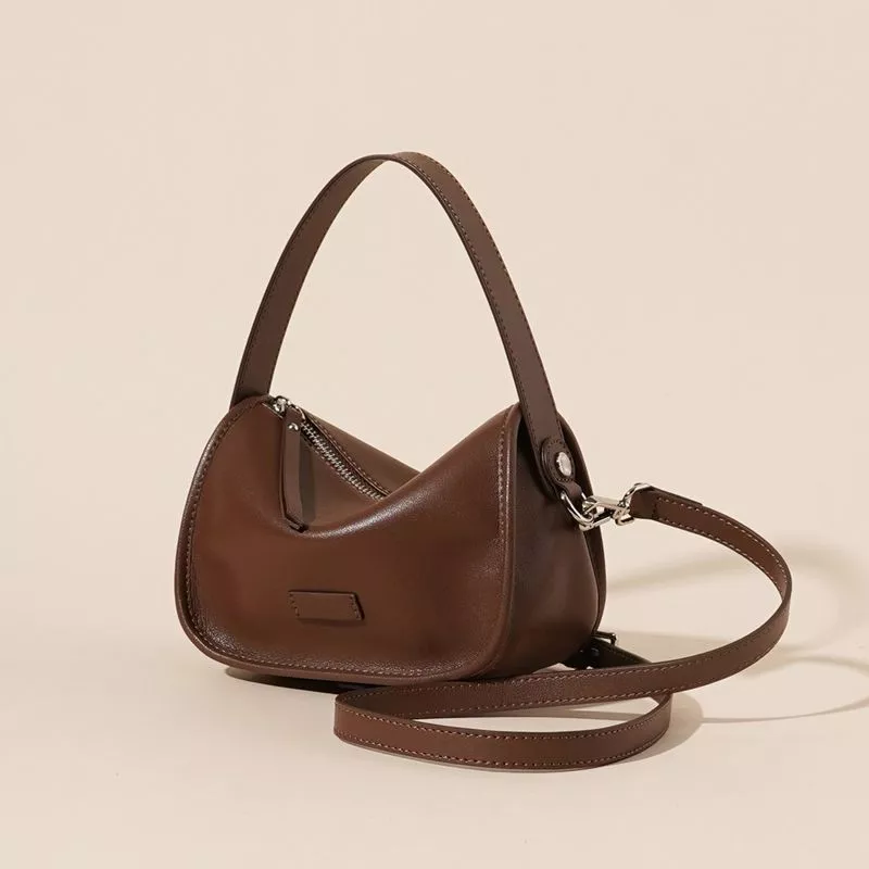Adjustable Strap Leather Crossbody Bag, image 5