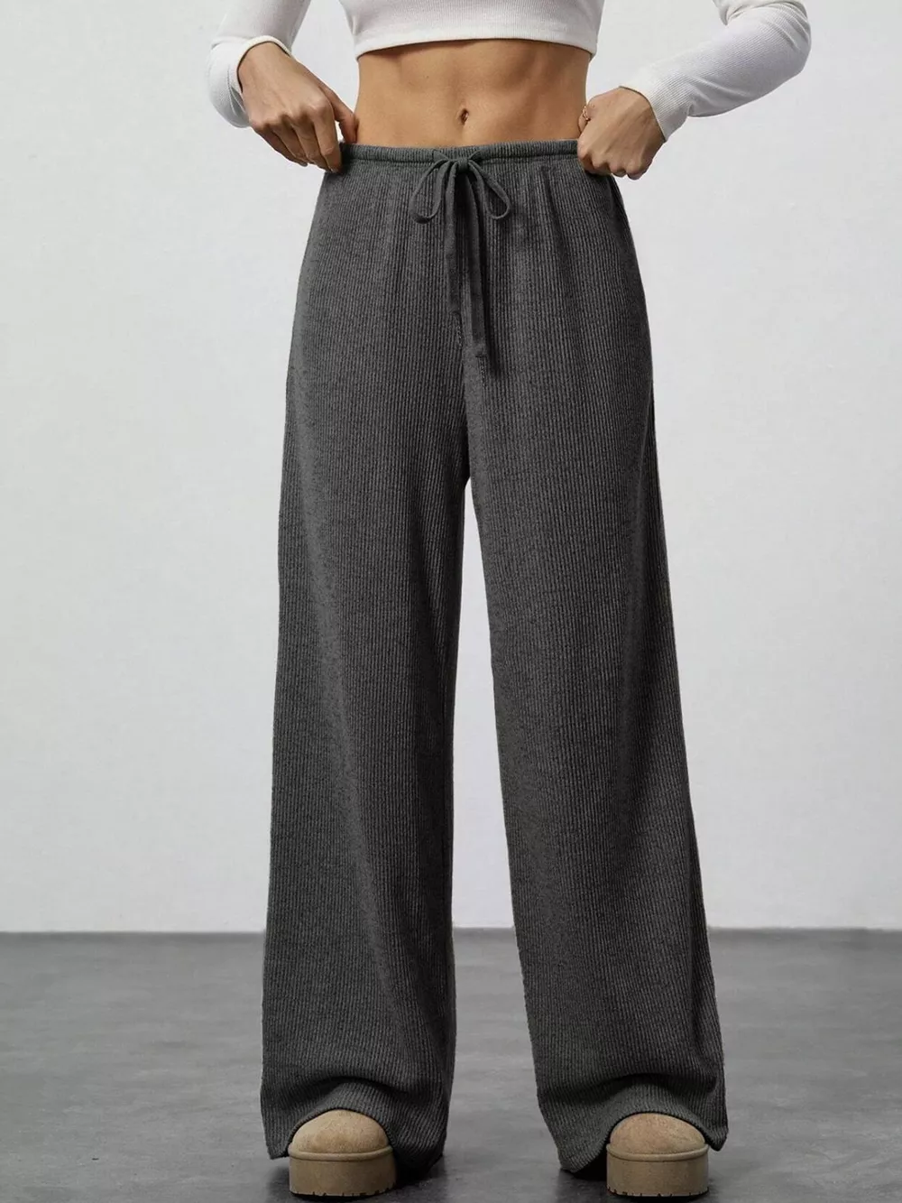 Relaxed Fit Drawstring Pants, image 10