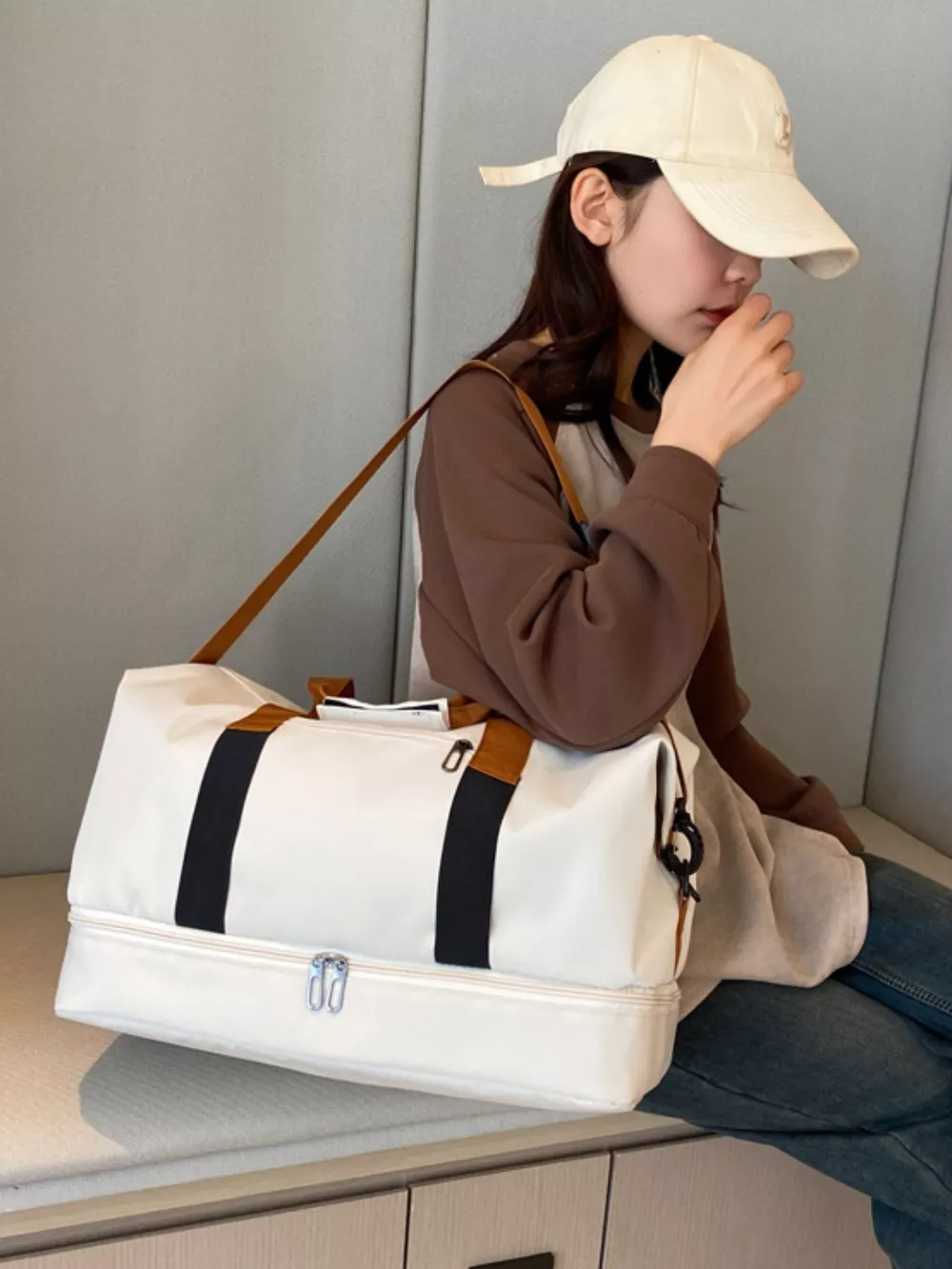 Multifunctional Waterproof Travel Duffel Bag, image 5