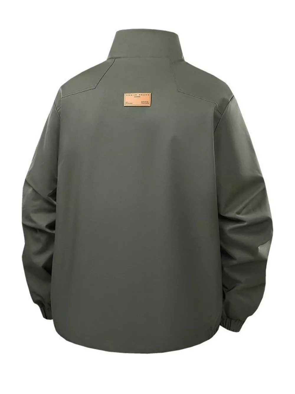 Men's Plus Size Casual Stand Collar Lightweight Bomber Jacket, image 2