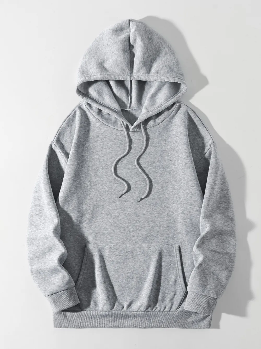Drawstring Dropped Shoulder Hoodie, image 13