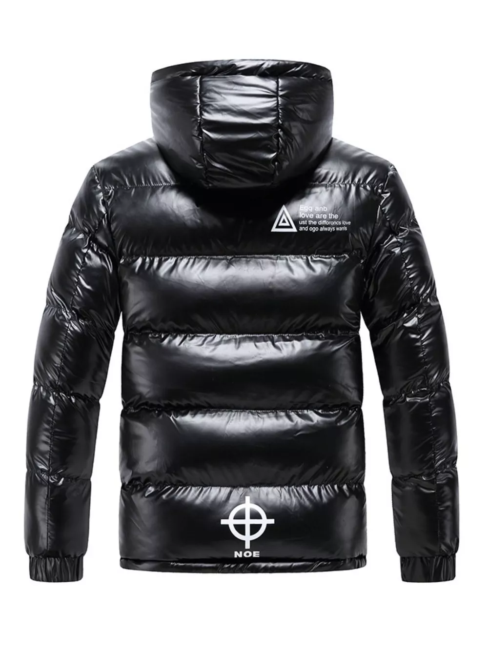 Men's Plus Size Padded Hooded Winter Coat, image 2