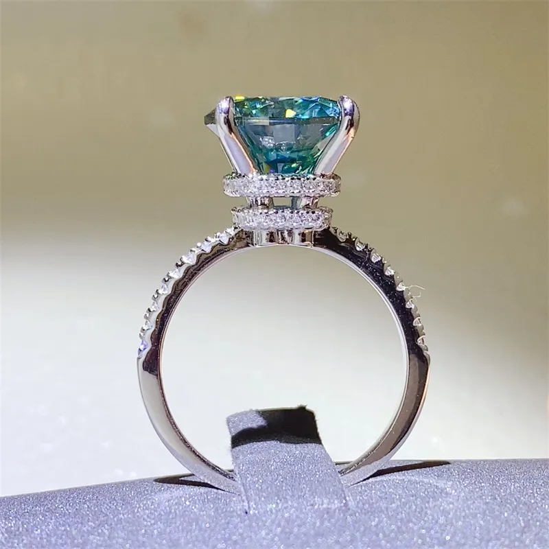 5 Carat Moissanite Zircon 925 Sterling Silver Ring, image 4