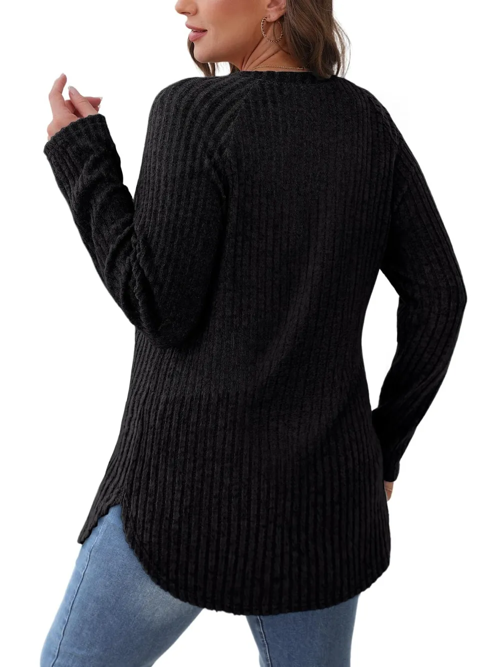 Round Neck Raglan Sleeve T-Shirt, image 8