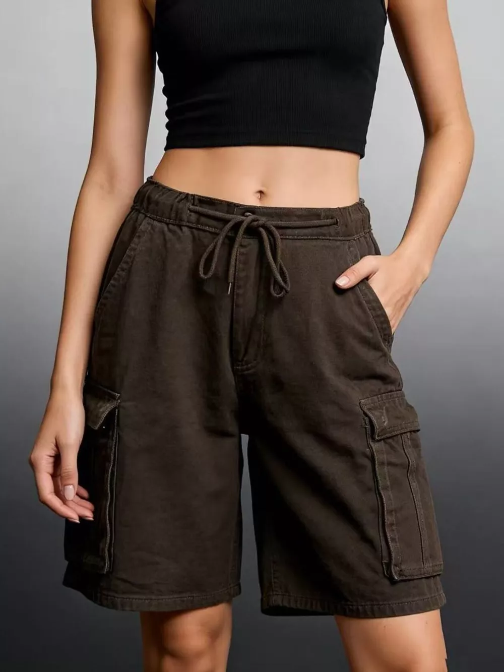 Cargo Shorts with Drawstring, image 11