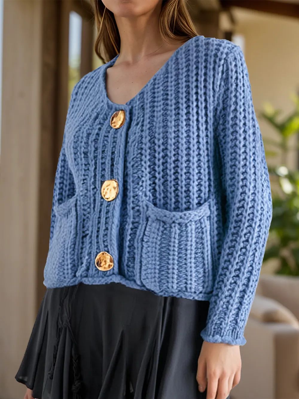Button Down Long Sleeve Cardigan, image 8