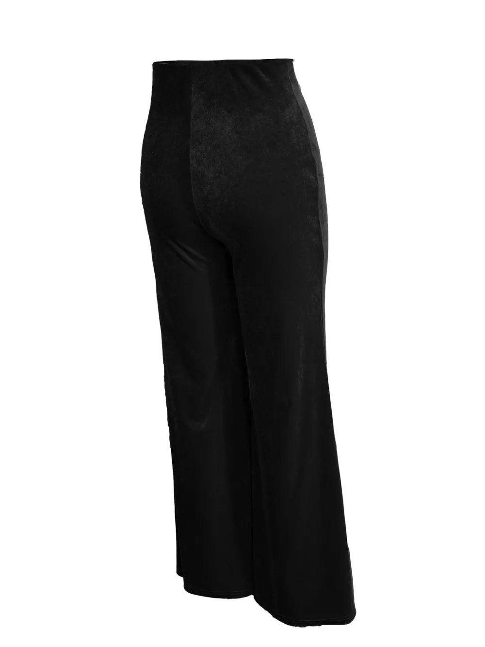 High Waist Velvet Flare Pants, image 3