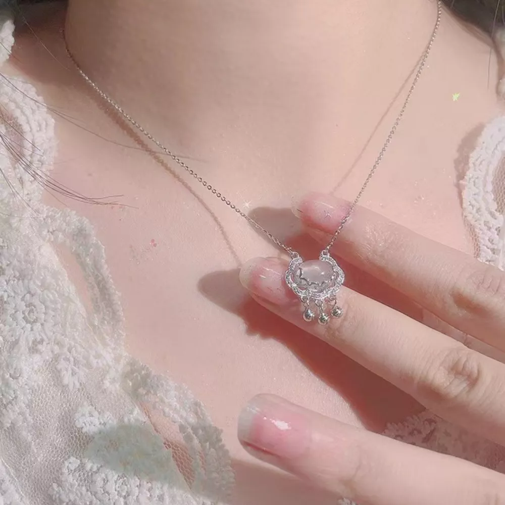 Auspicious Lock Pendant Necklace