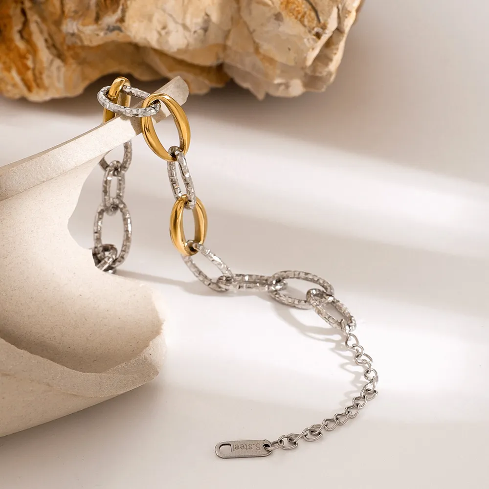 18K Gold-Plated Stainless Steel Bracelet, image 2