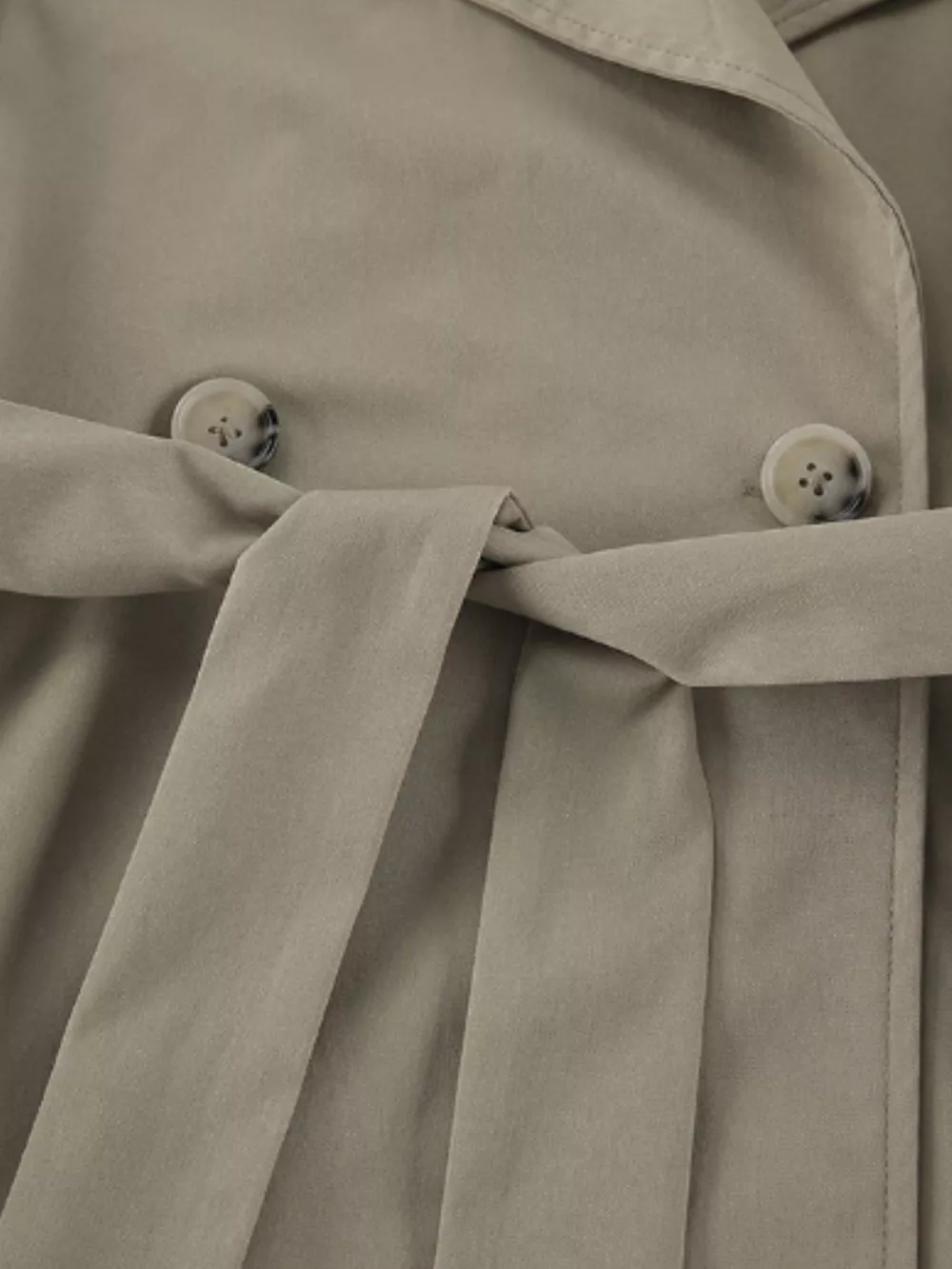 Chic Double-Breasted Belted Trench Coat, image 15