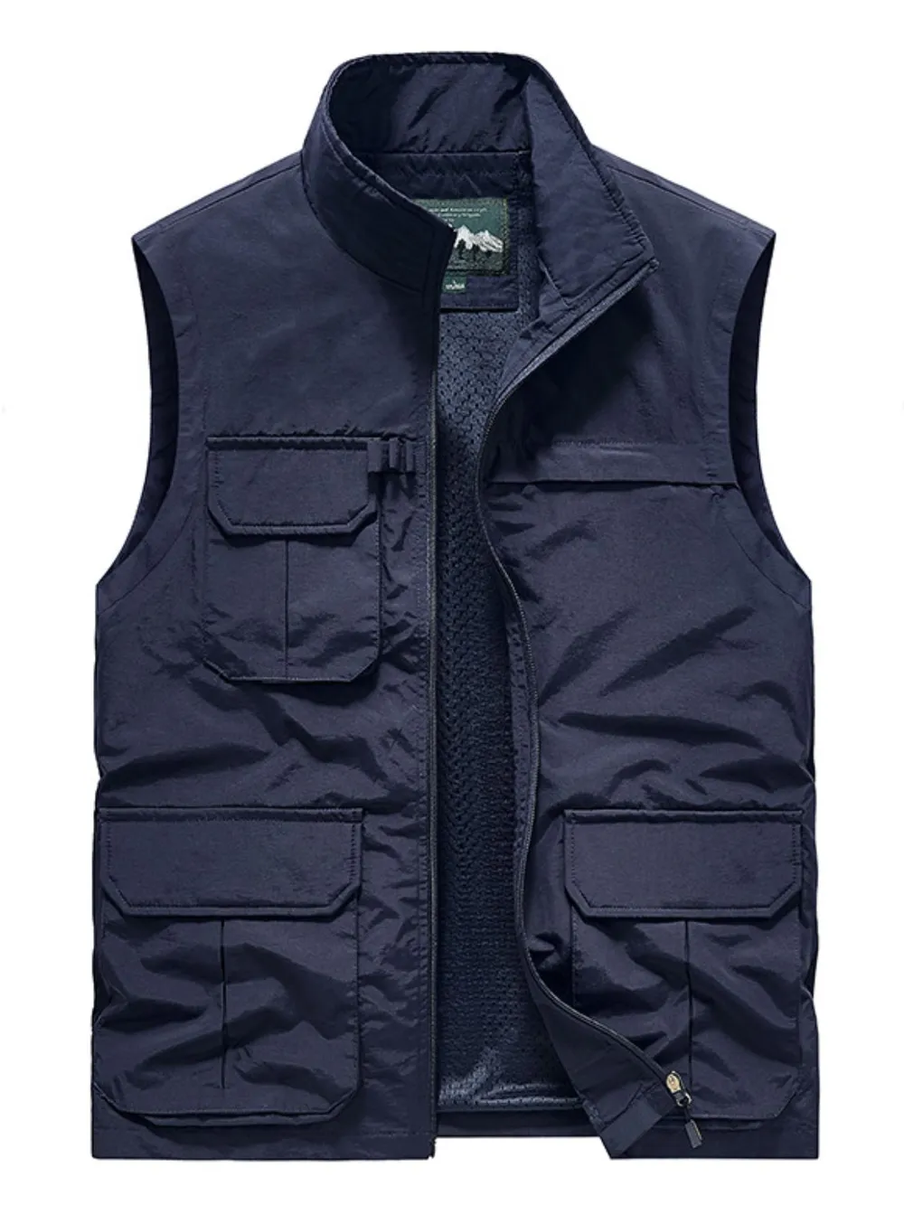 Men's Plus Size Zip Up Vest, image 5