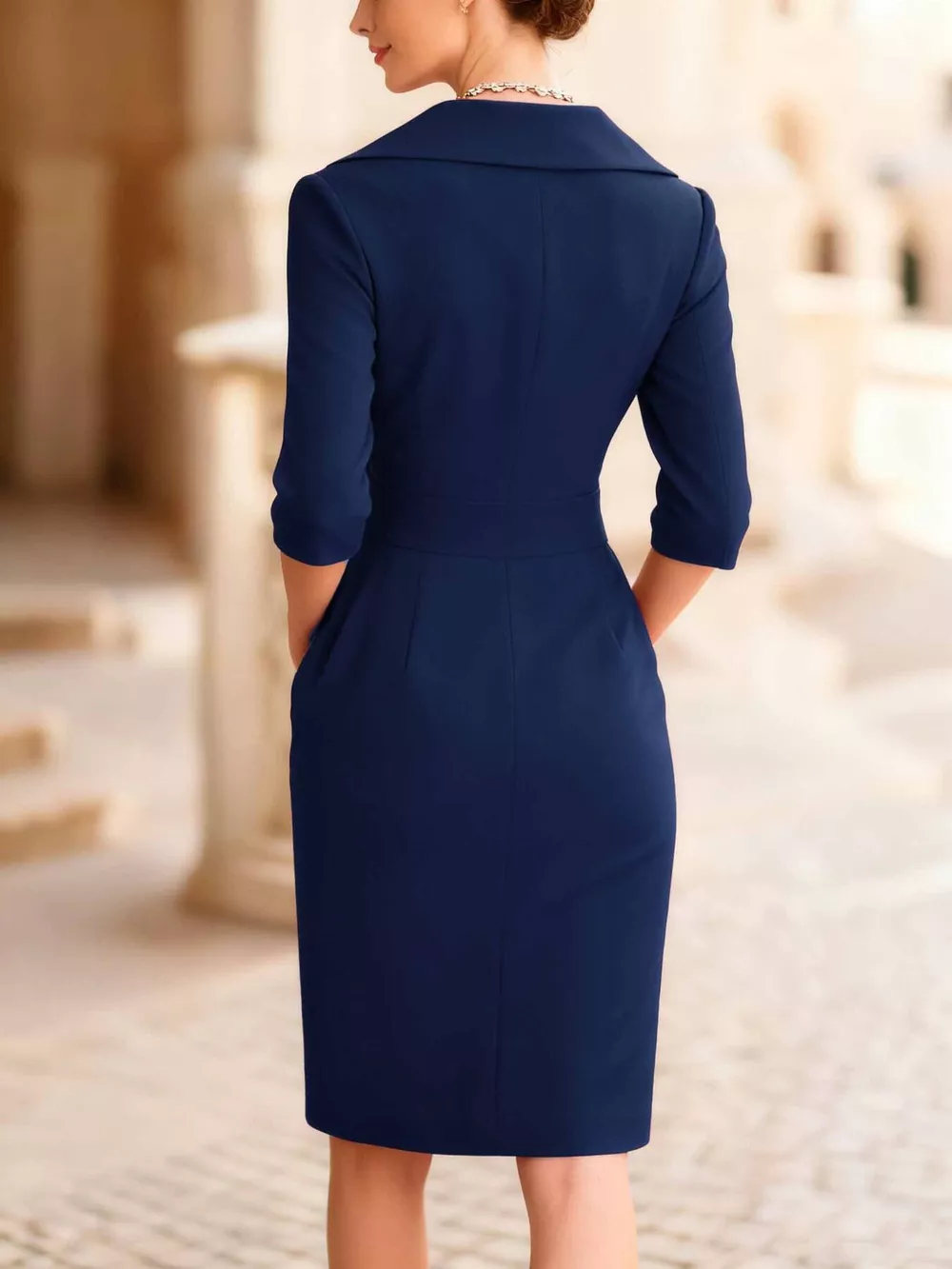 Surplice Long Sleeve Dress, image 5