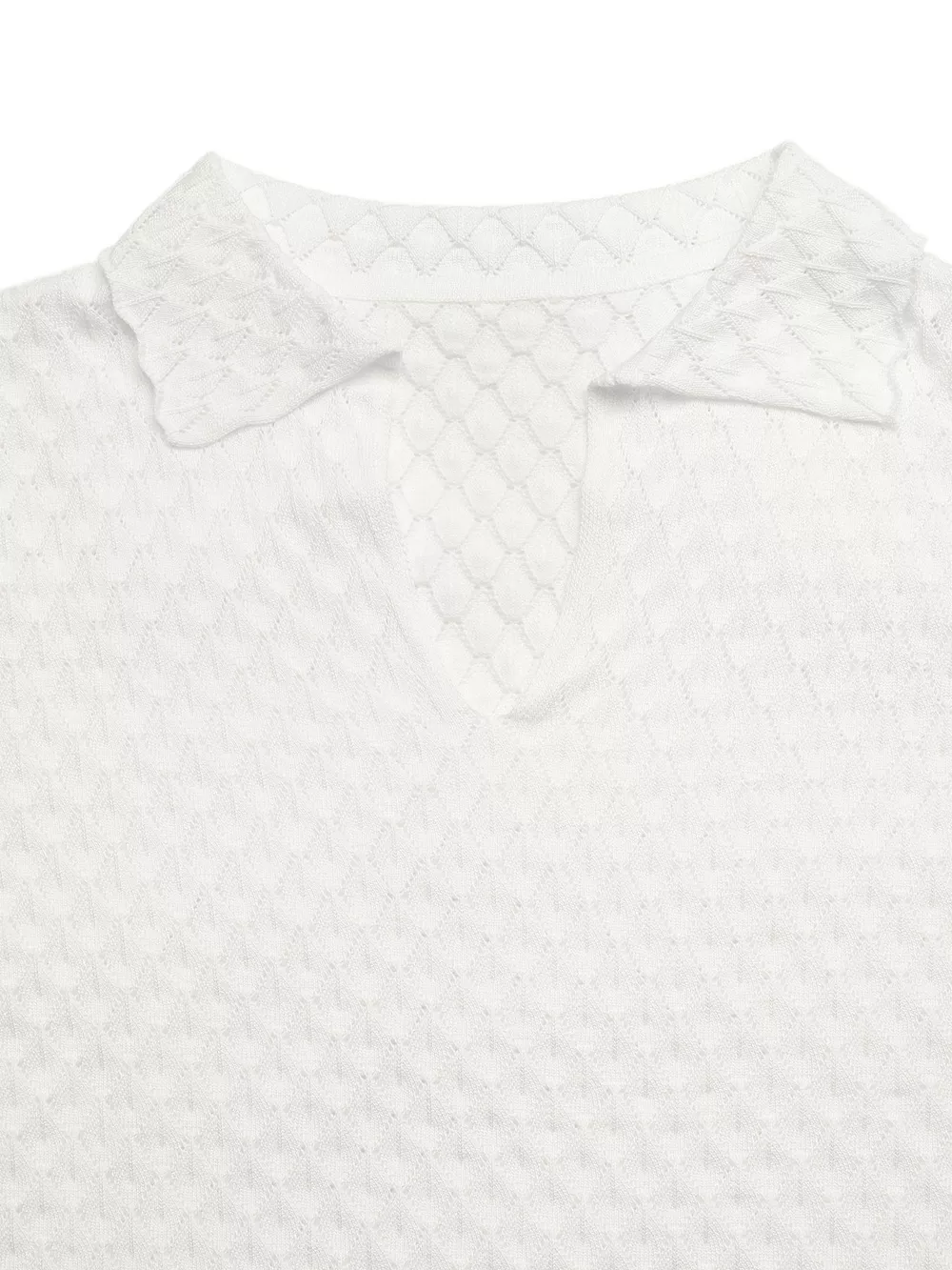 Textured Short Sleeve Knit Top, image 3