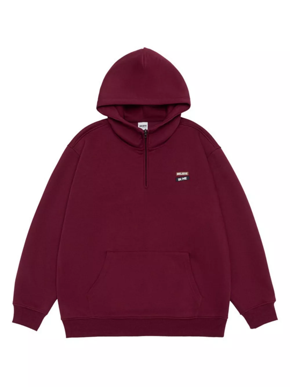 Men's Plus Size Quarter-Zip Long Sleeve Hoodie, image 8