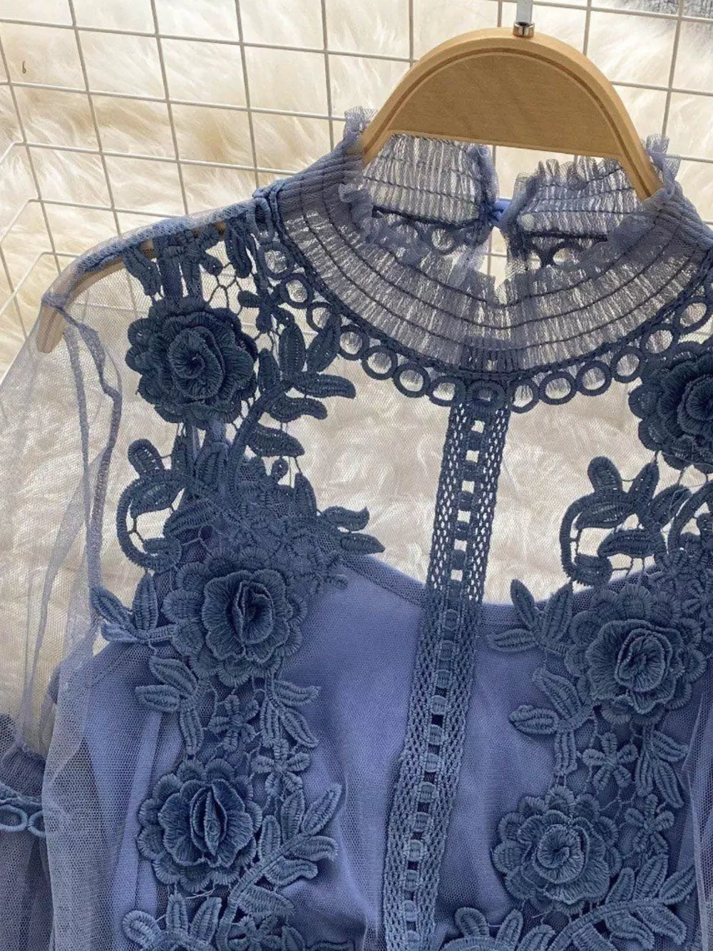 Floral Lace Blouse & Cami Set, image 27