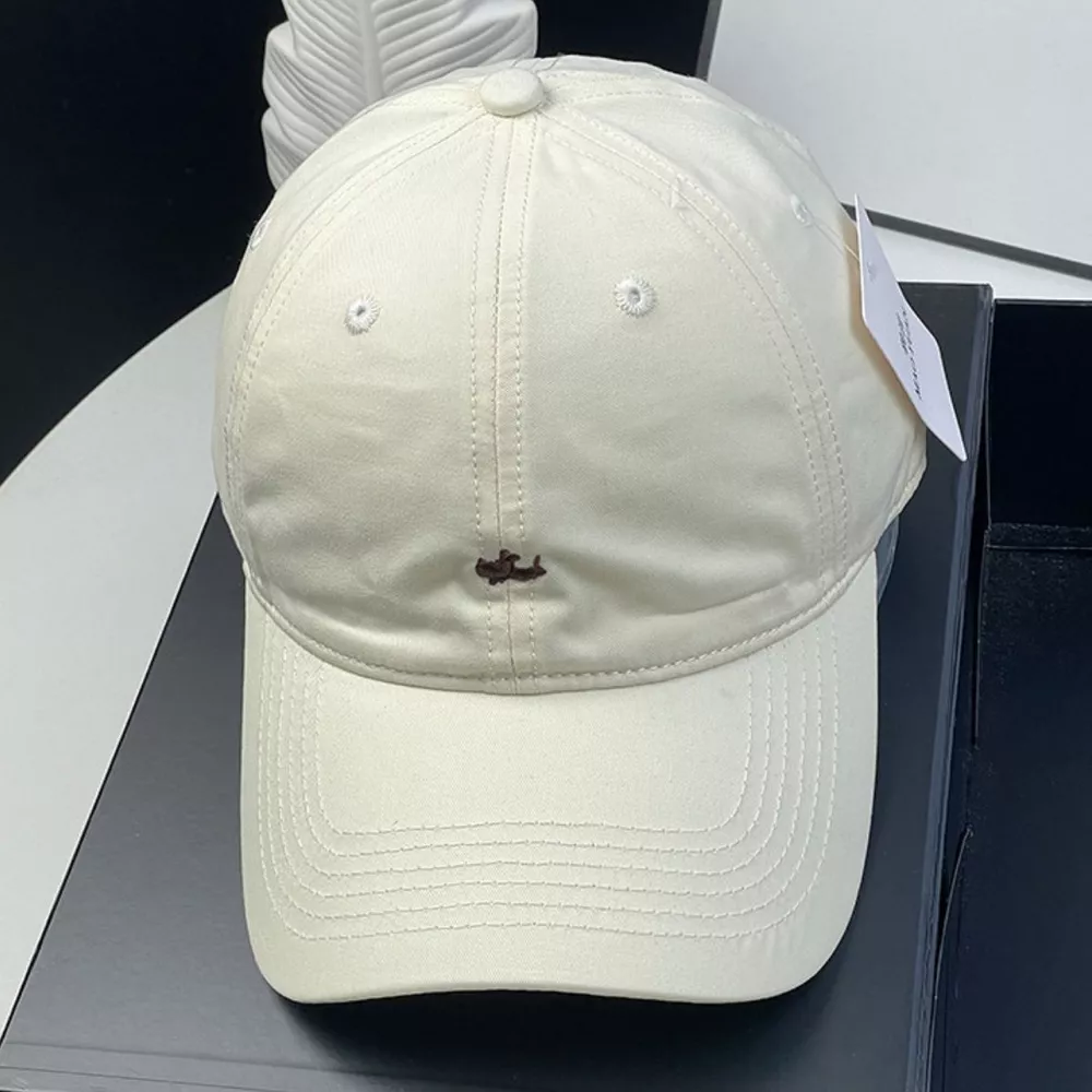 Cotton Baseball Cap with Embroidered Detail