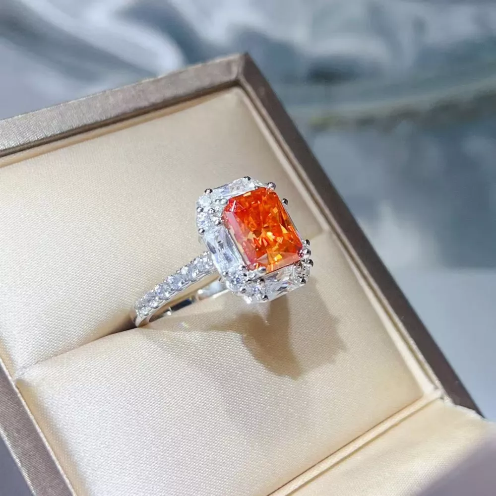 3 Carat Moissanite 925 Sterling Silver Ring, image 4