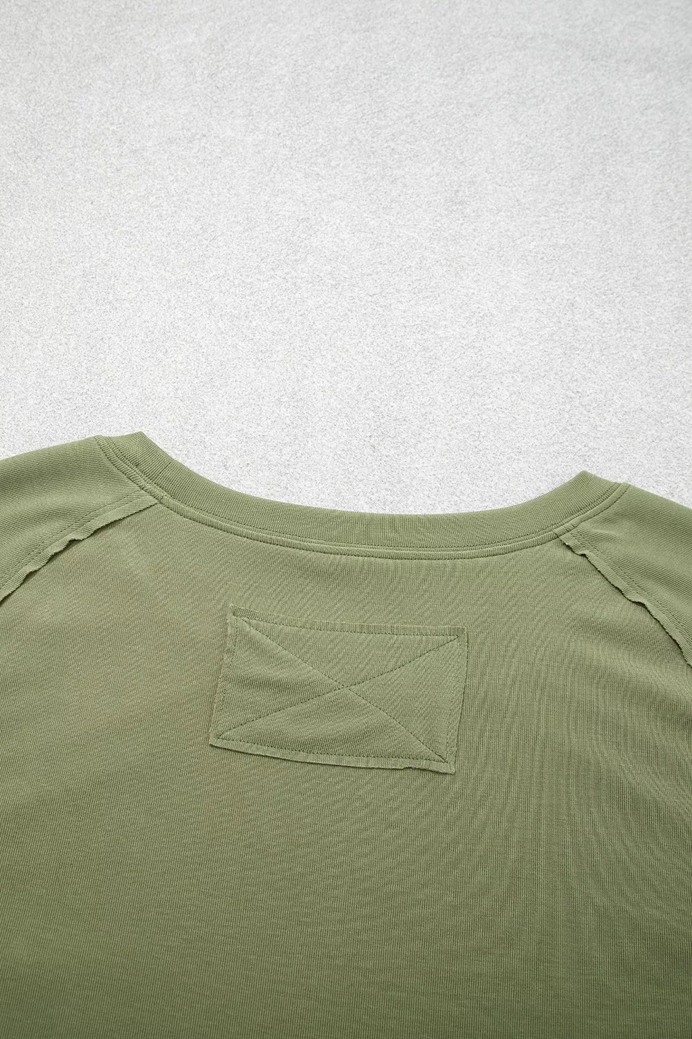 Long Sleeve Round Neck Paneling T-Shirt, image 7