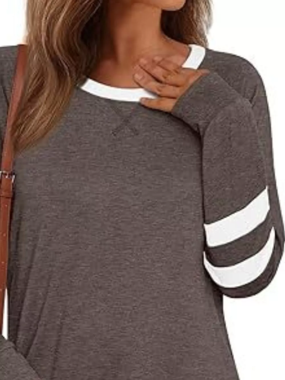 Casual Striped Round Neck T-Shirt, image 4