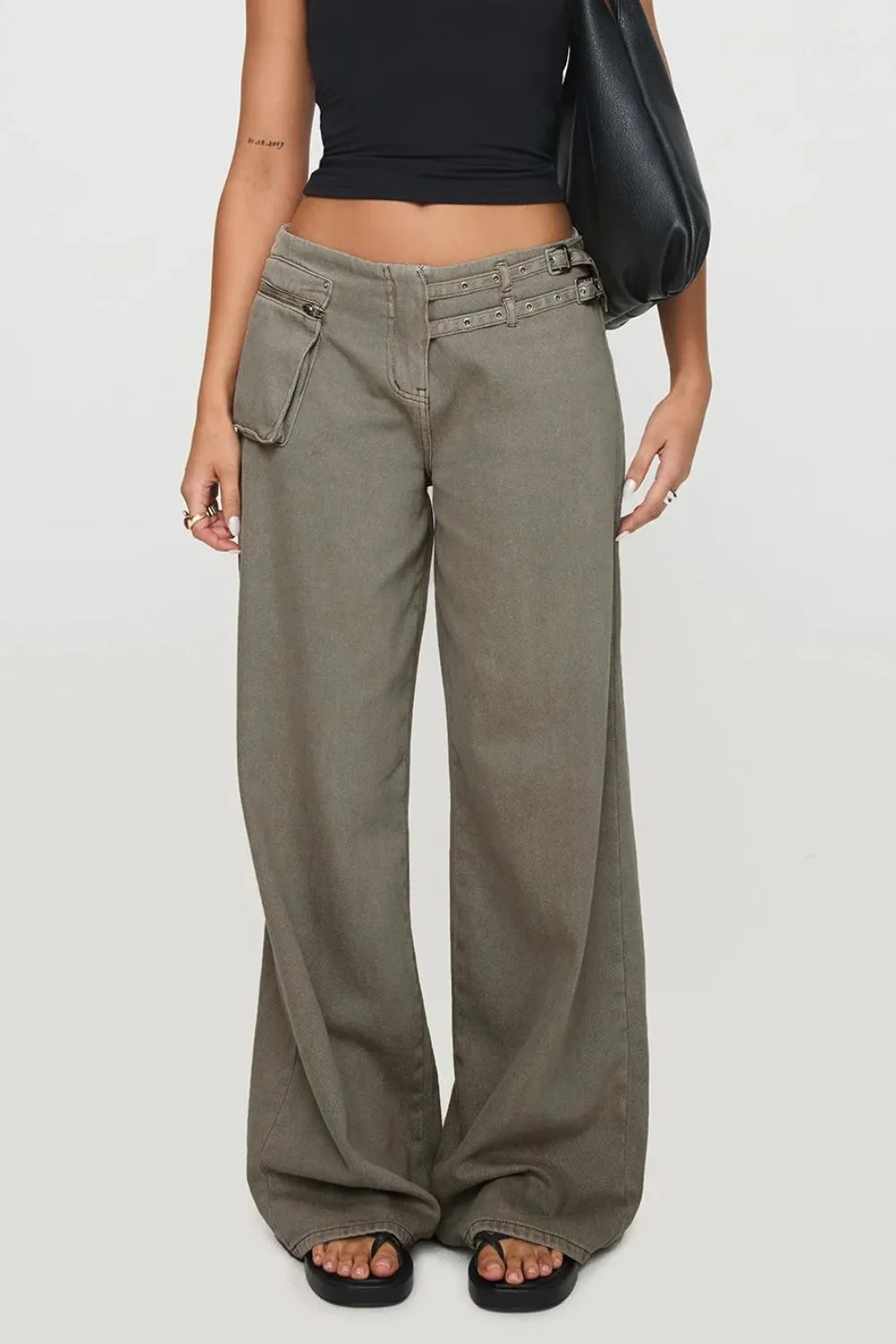 Wide Leg Jeans with Pockets, image 10