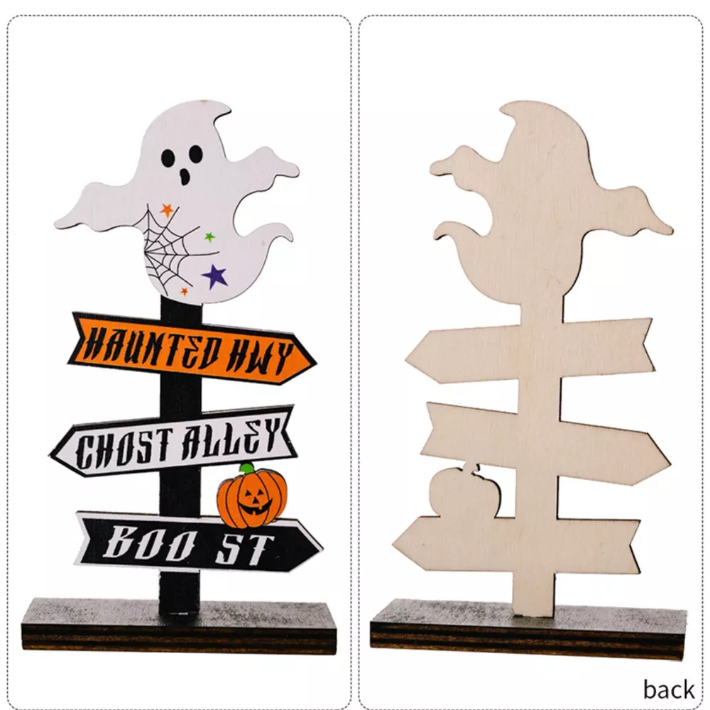 Halloween Wooden Signpost Ornaments, image 8