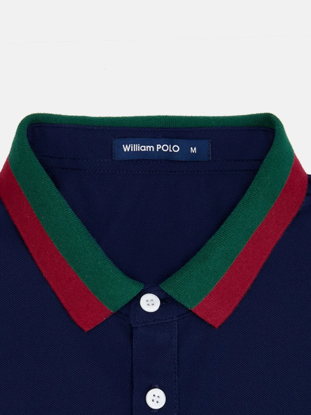 Men's Plus Size Contrast Collar Short Sleeve Polo, image 4