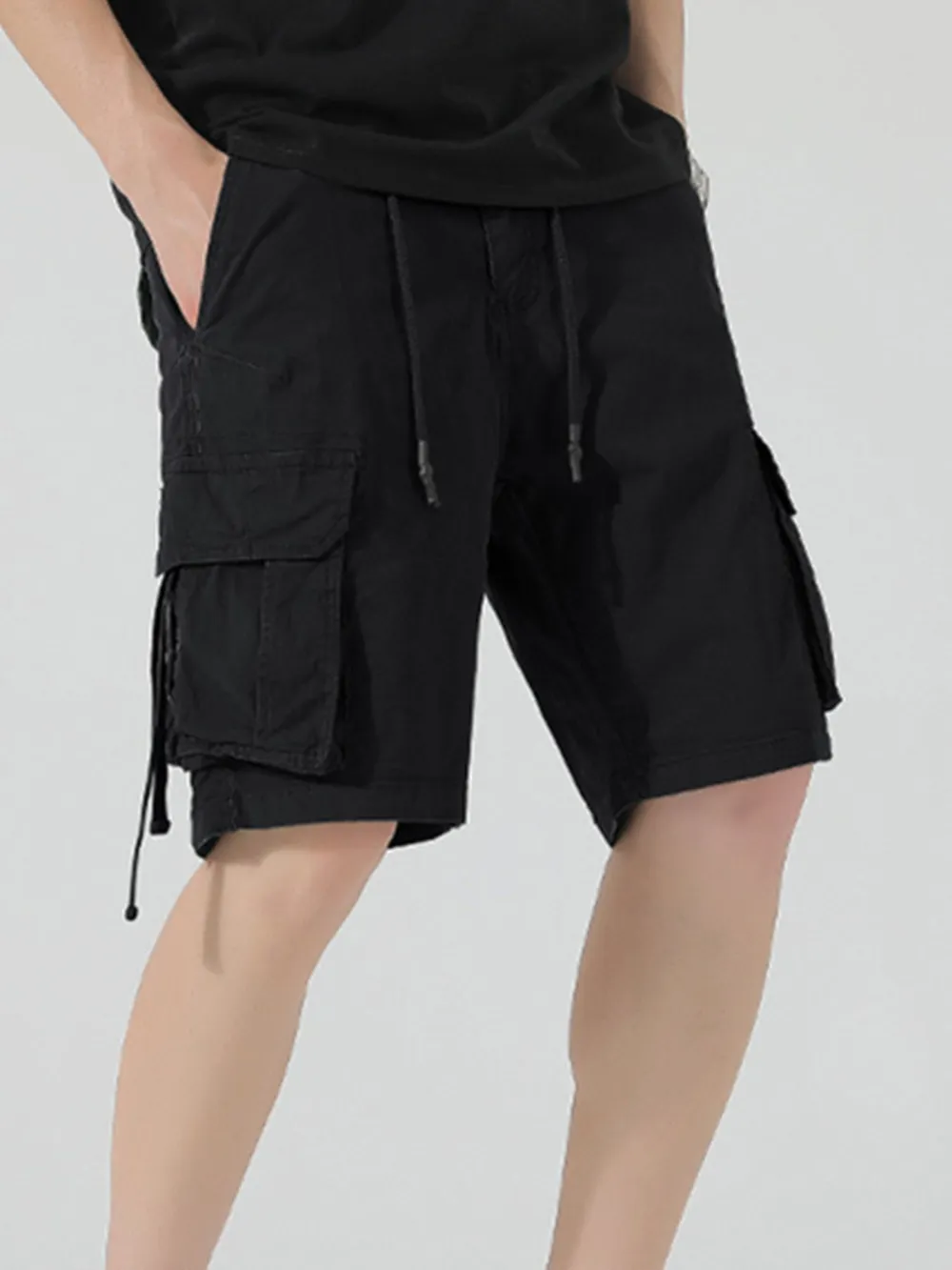 Men's Drawstring Cargo Shorts, image 3