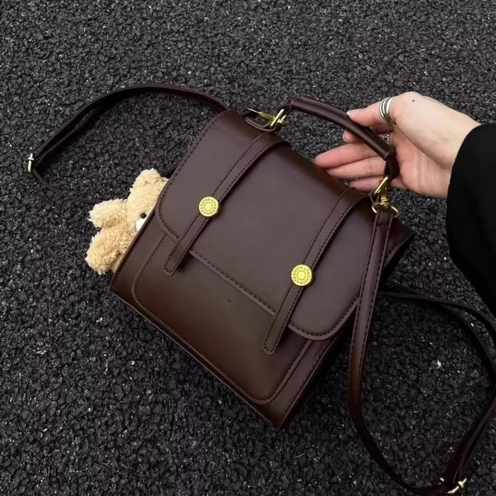 Vintage Style Leather Backpack Bag, image 2