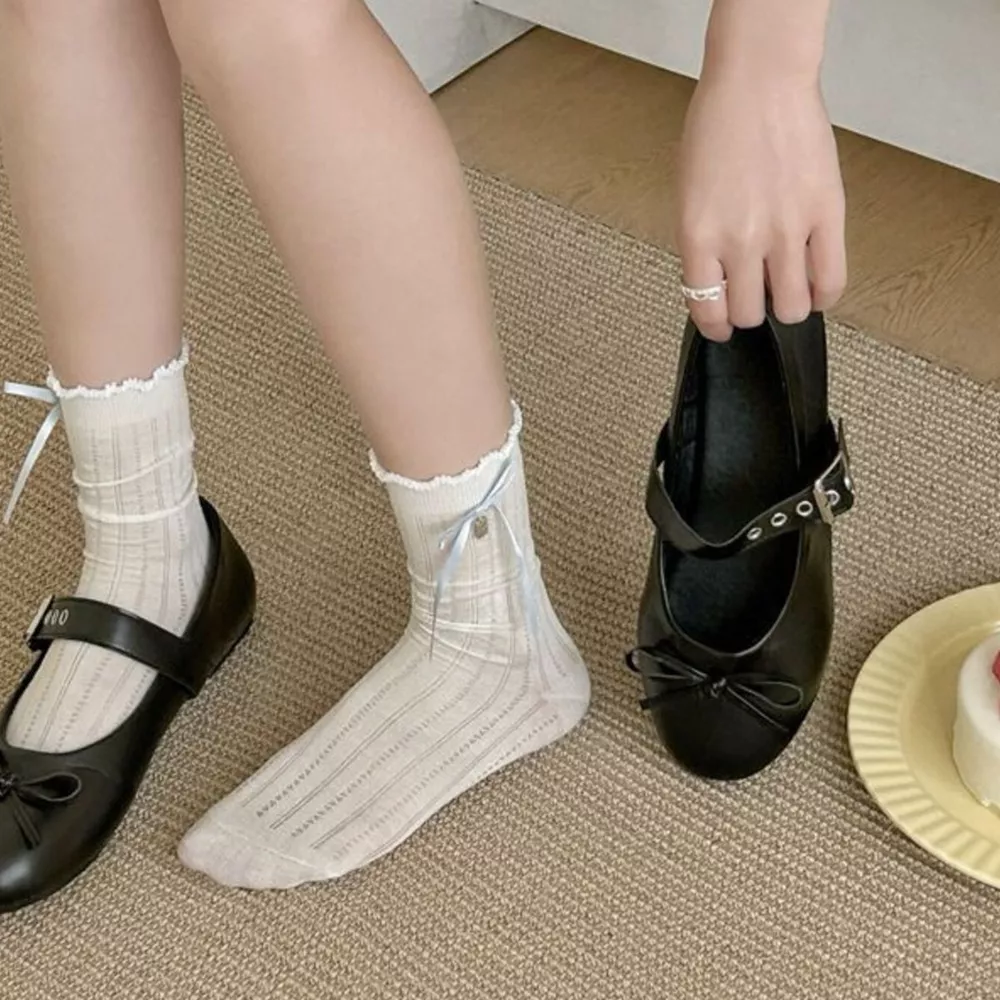 Ribbed Crew Socks, image 3