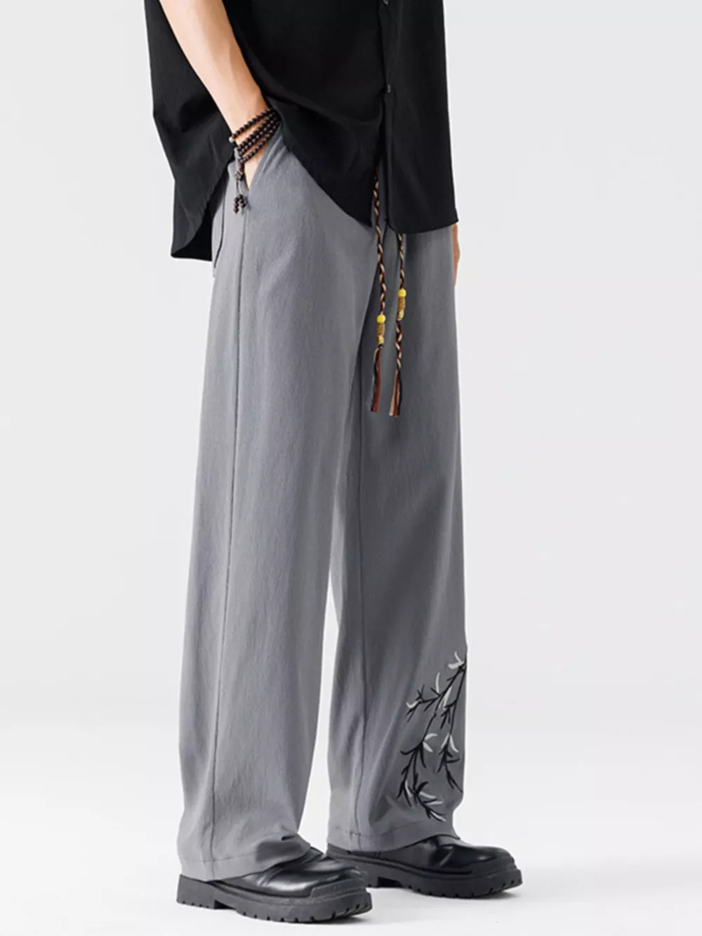 Men's Full Size Wide Leg Pants Plus Size, image 2