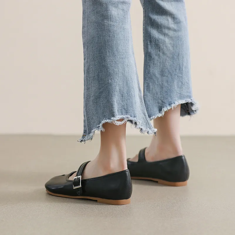 Split-Toe Flat Slip-Ons, image 4