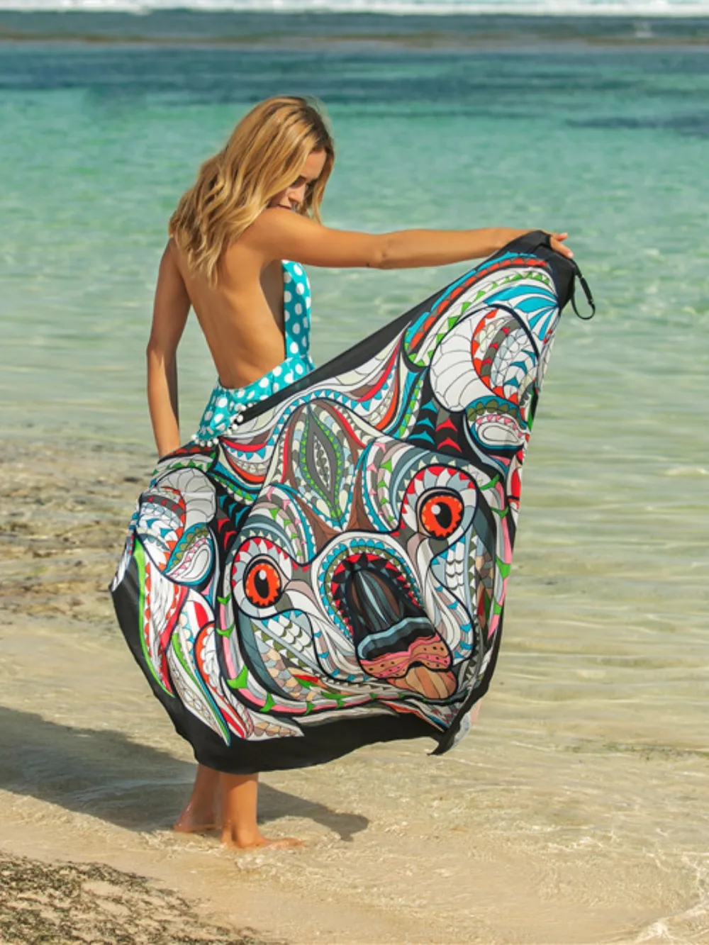 Printed Spaghetti Strap Cover Up, image 13