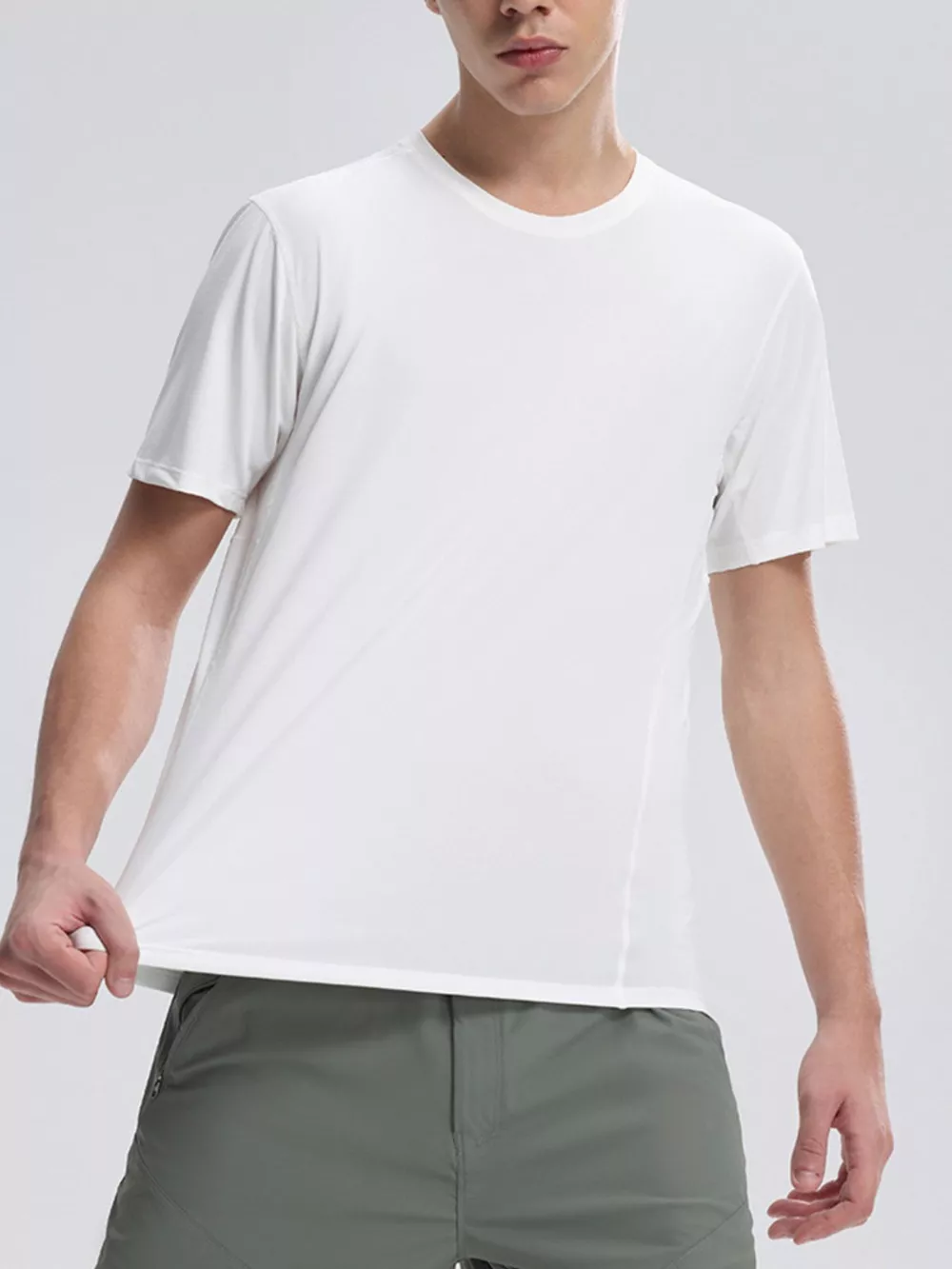 Men's Plus Size Round Neck Quick-Dry T-Shirt, image 6