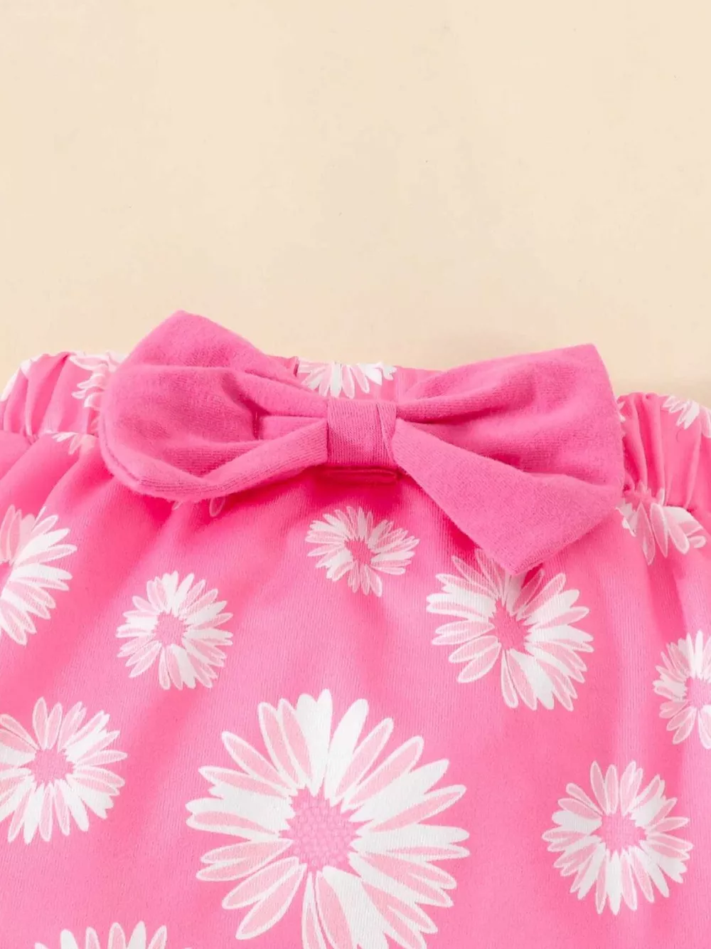 Children's Daisy Bodysuit and Shorts Set with Headband, image 2