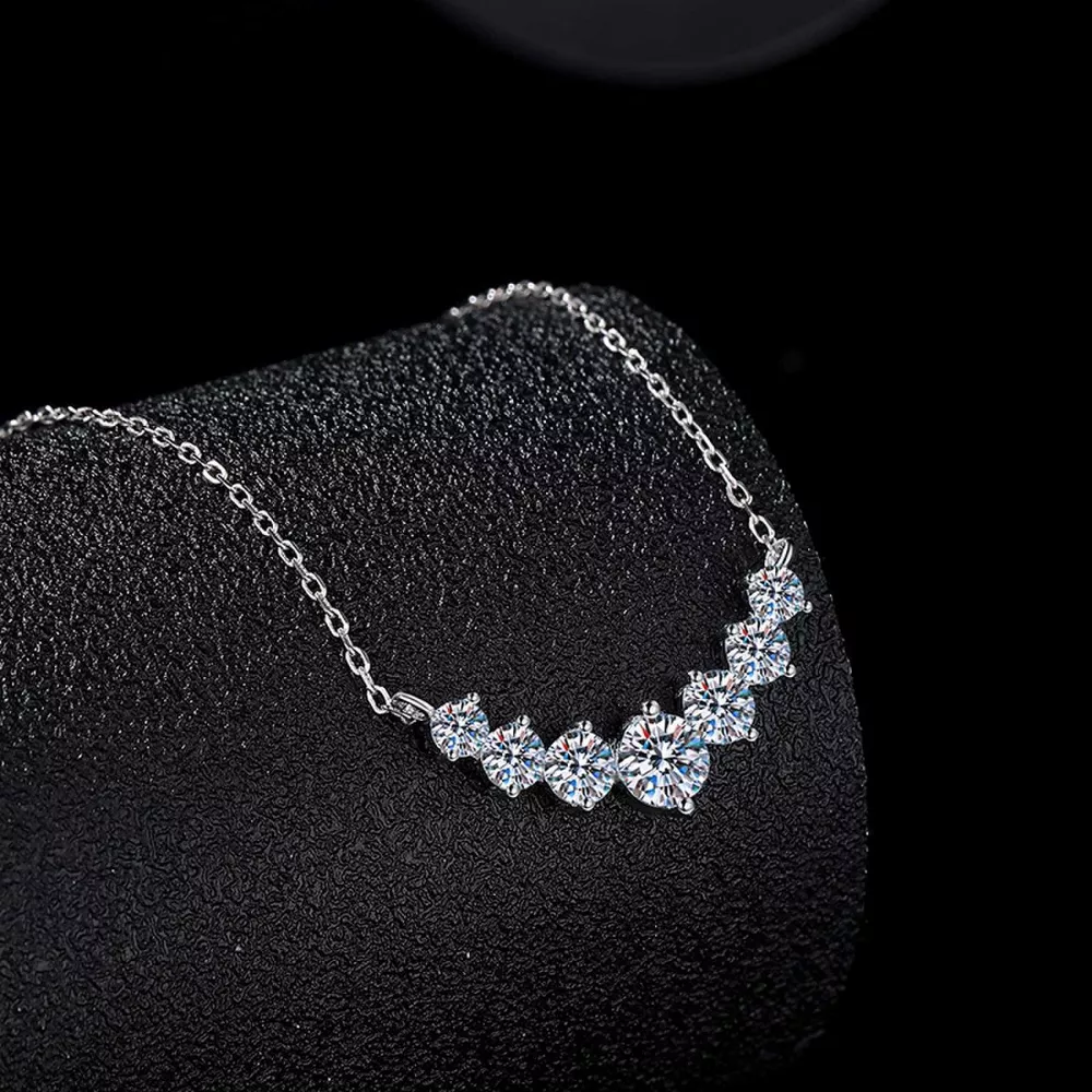 2.8 Carat Moissanite 925 Sterling Silver Necklace, image 4