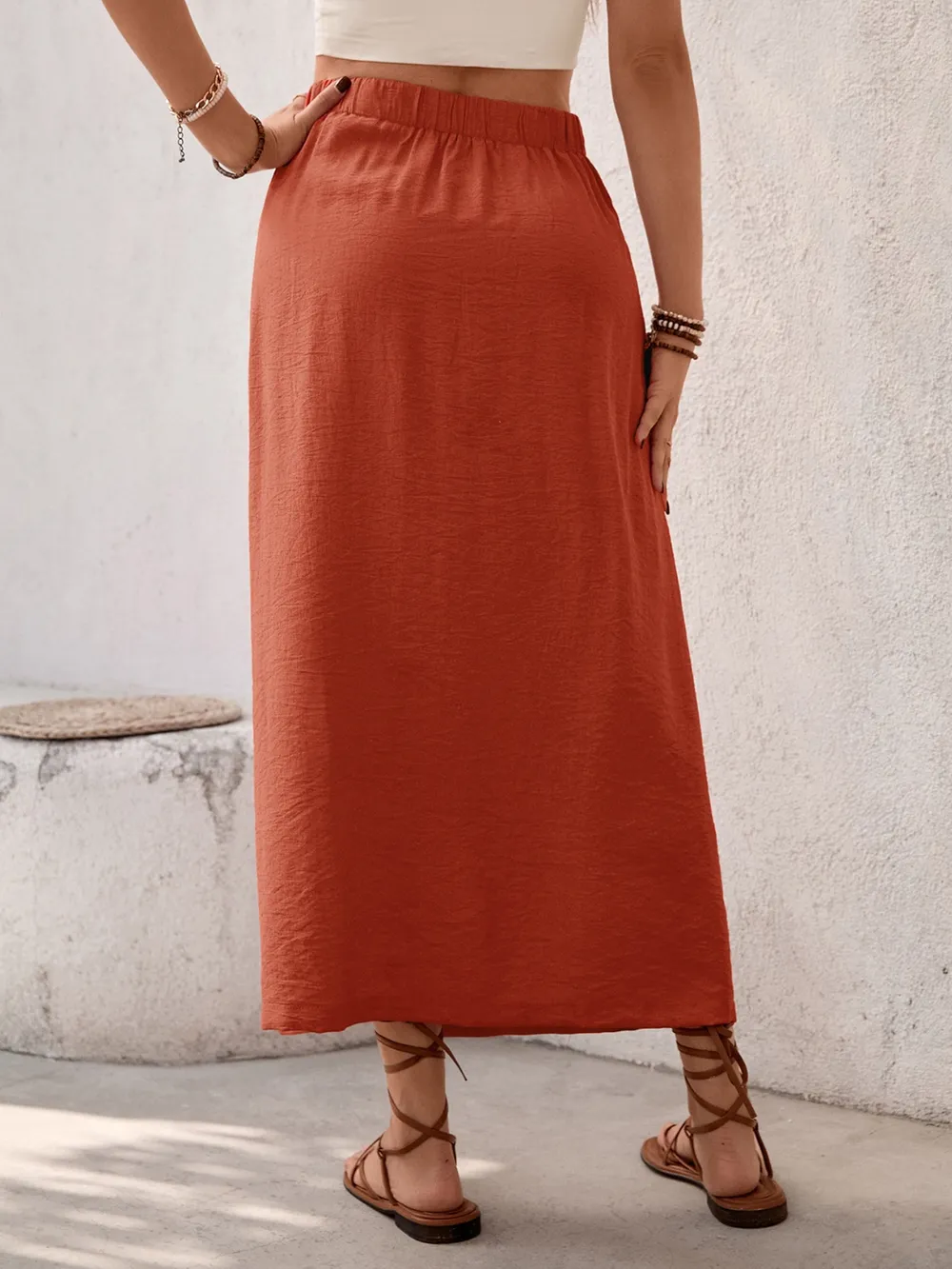 Slit Midi Skirt, image 3