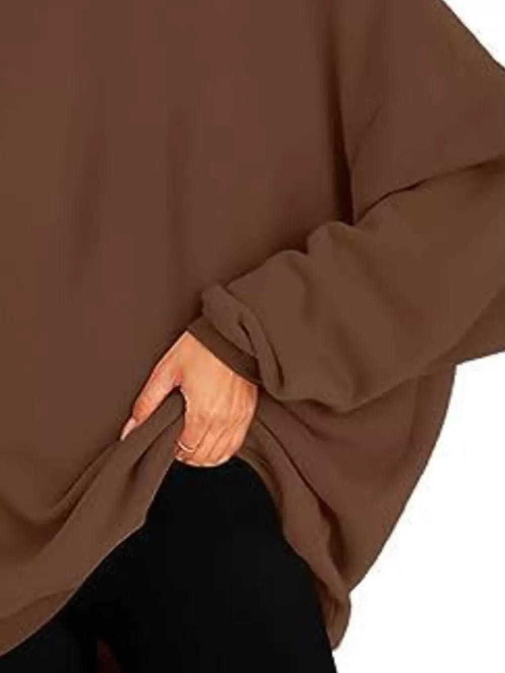 Drop Shoulder Long Sleeve Hoodie, image 12