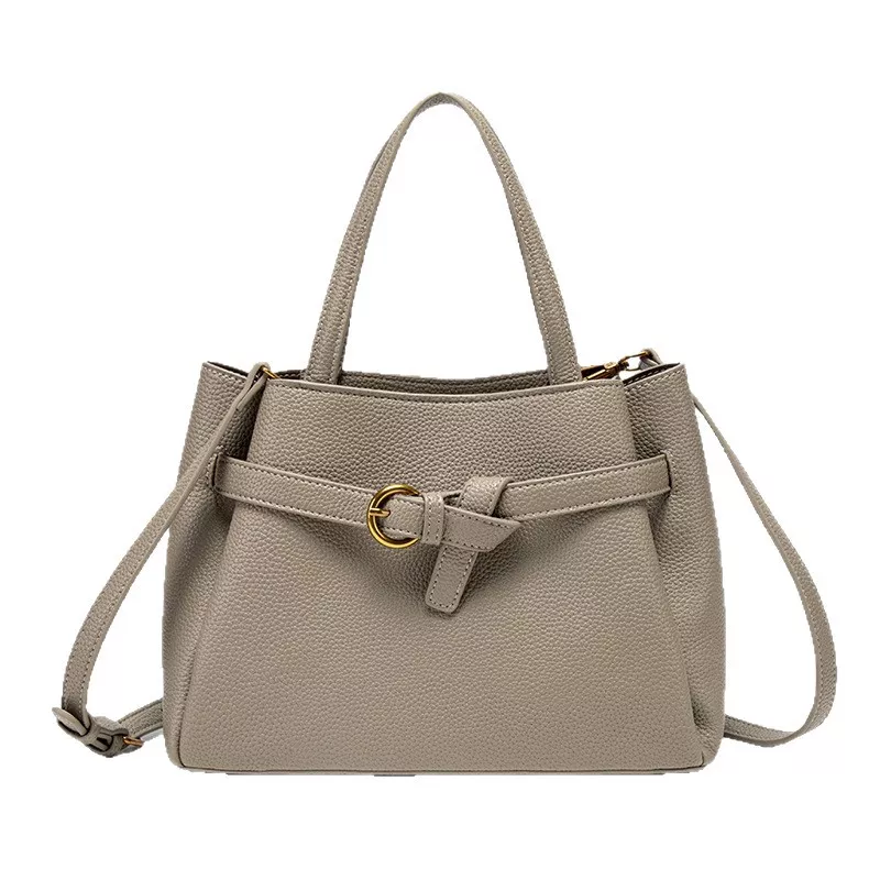 Leather Top Handle Handbag, image 4