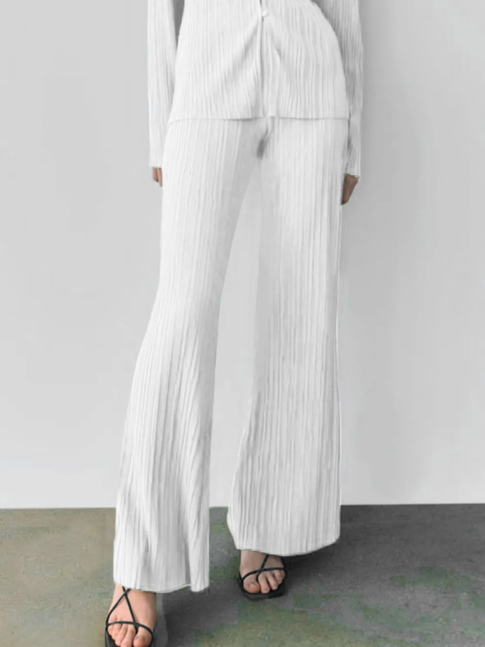 Texture Long Sleeve Top and Pants Lounge Set, image 15
