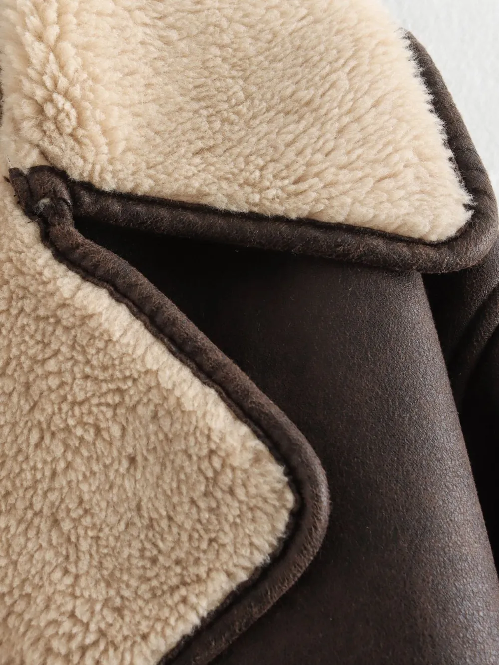 Collared Neck Long Sleeve Plush Jacket, image 9