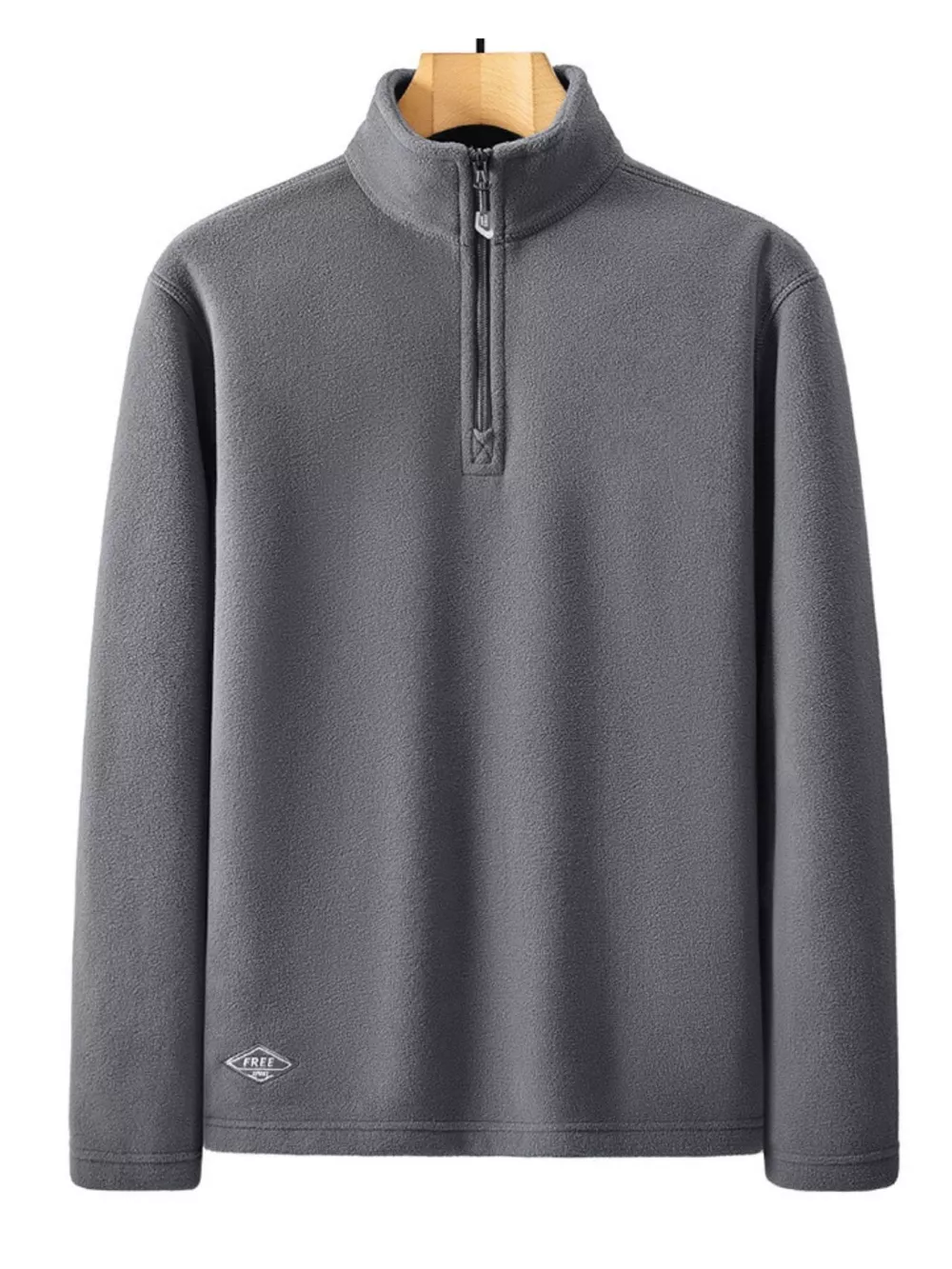 Men's Casual Quarter Zip Fleece Sweatshirt, image 4