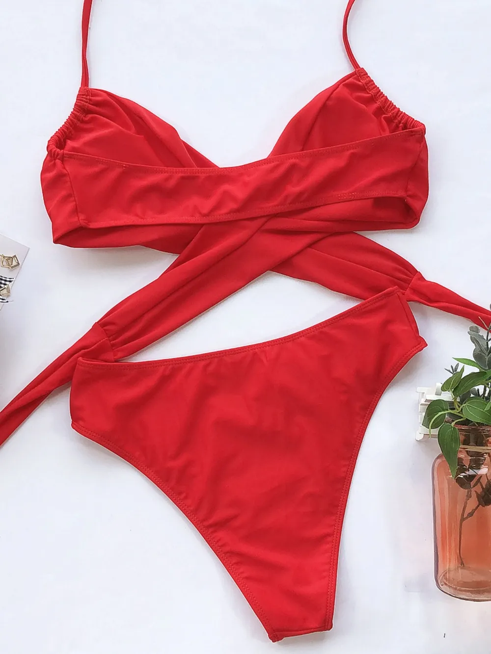 Halter Neck Two-Piece Bikini Set, image 2
