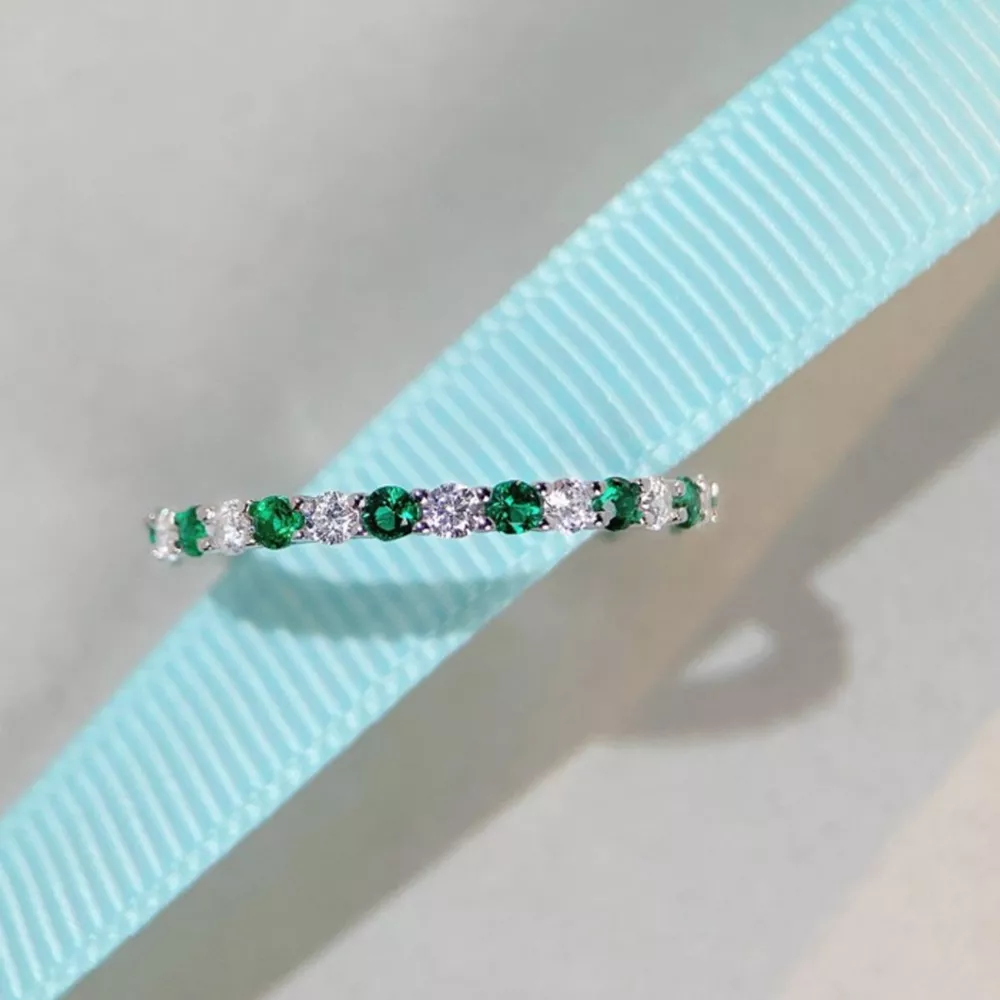 925 Sterling Silver Zircon Ring
