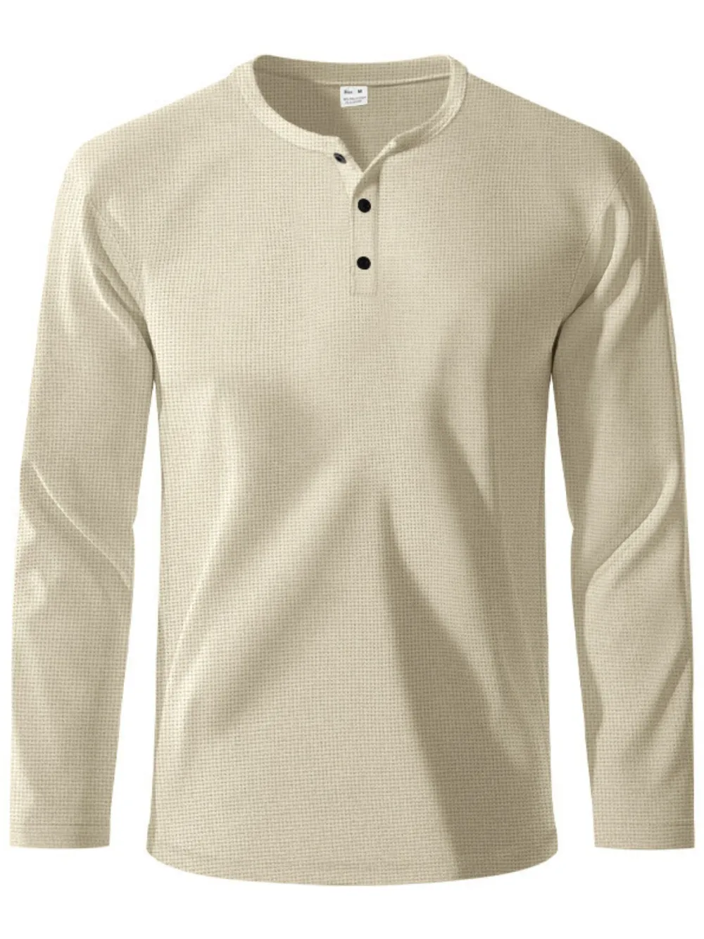 Men's Full Size Button Detail Long Sleeve T-Shirt Plus Size, image 9