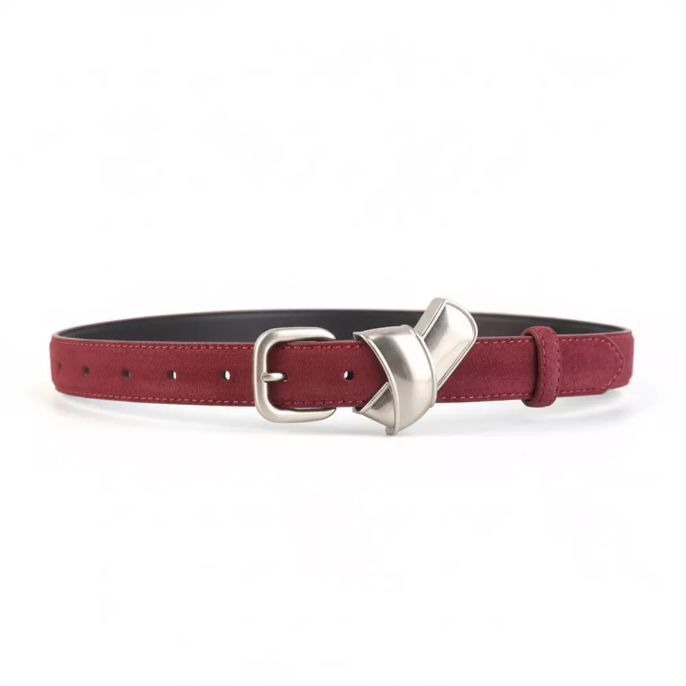 Adjustable Buckle Skinny Belt, image 3